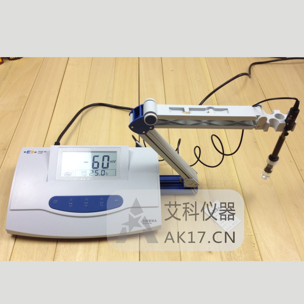 上海雷磁PHS-3C型pH計(jì)酸度計(jì)ph值檢測測試測量儀
