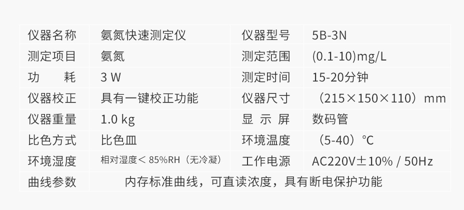 氨氮測定儀簡單經濟型5B-3N氨氮檢測儀 氨氮分析儀